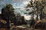 John Constable A Lane near Flatford USA oil painting artist